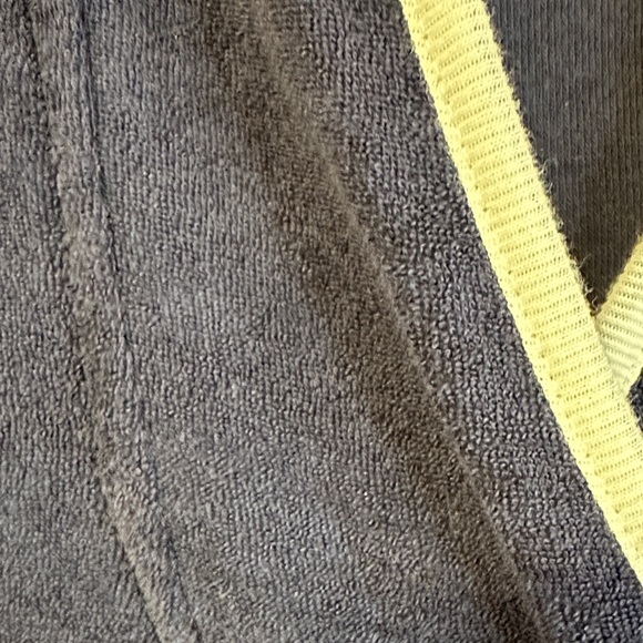 Lauren Ralph Lauren M Navy Terry Cloth Hooded Kaftan White Trim - Picture 6 of 8